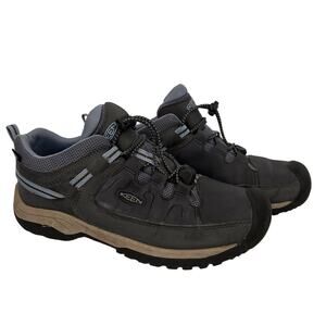 Keen Kids Targhee Grey Leather Waterproof Hiking Shoes Size 6